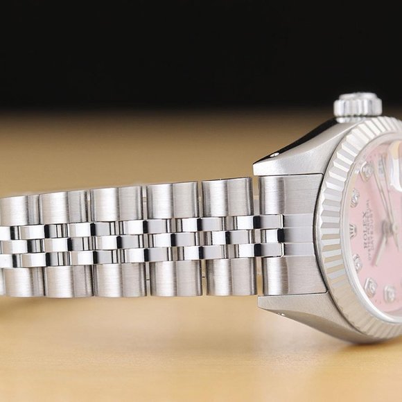 Sale! Rolex Pink Diamond Dial Ladies Watch - Picture 7 of 9